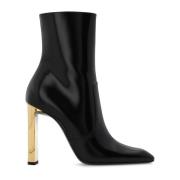 ‘Auteuil’ enkellaarzen met hak Saint Laurent , Black , Dames