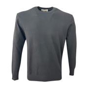 Ronde Hals Trui Cashmere Company , Black , Heren