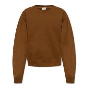 Logo Sweatshirt Saint Laurent , Brown , Heren