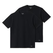 Standaard Crew Neck (2 stuks) T-shirt Carhartt Wip , Black , Heren