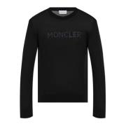 Trui met logo Moncler , Black , Heren