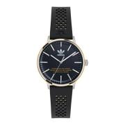 Code One Analoog Horloge Zwart Siliconen Adidas , Black , Unisex