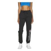 Rib Cuff Long pants Champion , Black , Dames