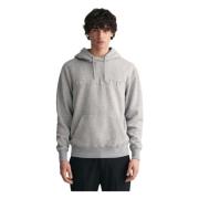 Hoodie Gant , Gray , Heren