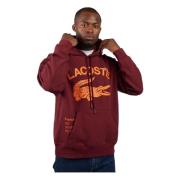 Hoodie Lacoste , Red , Heren