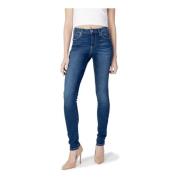 Blauwe versleten effen jeans Pepe Jeans , Blue , Dames