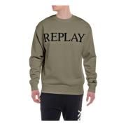 Hoodie Replay , Green , Heren