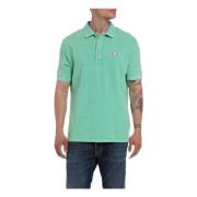 Polo met korte mouwen Replay , Green , Heren