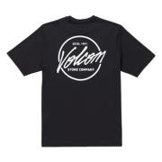 Stone Stamp T-shirt Volcom , Black , Heren