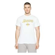 T-shirt New Era , White , Heren