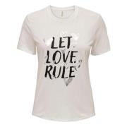 Marie T-shirt Only , Beige , Dames