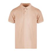 Hennep/Katoen Jersey Polo Shirt BomBoogie , Pink , Heren