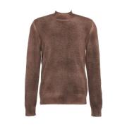 Bruine Gebreide Trui Aw24 Mauro Grifoni , Brown , Heren