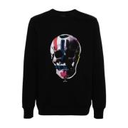 Zwarte Skull Print Trui PS By Paul Smith , Black , Heren