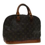 Pre-owned Canvas handbags Louis Vuitton Vintage , Brown , Dames