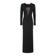 Elegante Kris Jurk voor Vrouwen Staud , Black , Dames