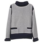 Pre-owned Wool tops Chanel Vintage , Blue , Heren