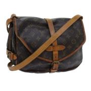 Pre-owned Canvas louis-vuitton-bags Louis Vuitton Vintage , Brown , Da...