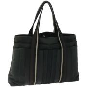 Pre-owned Canvas handbags Hermès Vintage , Black , Dames