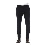 Zwarte Wol Ritsbroek Trussardi , Black , Heren