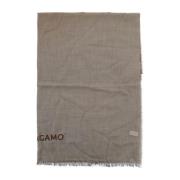 Gradient Cashmere Silk Stola Met Franje Salvatore Ferragamo , Beige , ...