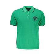 Groene Polo Shirt met Contrastdetails North Sails , Green , Heren