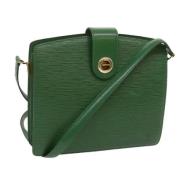 Pre-owned Leather louis-vuitton-bags Louis Vuitton Vintage , Green , D...