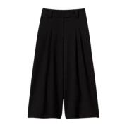 Zwarte Cropped Milano Broek Twinset , Black , Dames