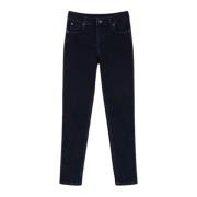 Zwarte Skinny Jeans met Logo Borduursel Twinset , Black , Dames