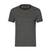 Gestreept Slim Fit T-shirt Oscar Jacobson , Black , Heren