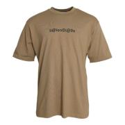 Vintage Crew Neck T-shirt Bruin Balenciaga , Brown , Heren