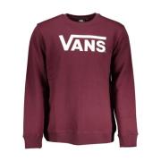 Roze Logo Print Crewneck Sweatshirt Vans , Brown , Heren