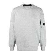 Patch Cotton Sweatshirt C.p. Company , Gray , Heren