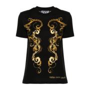 Chromo Couture Print Crew Neck T-shirt Versace Jeans Couture , Black ,...