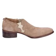 Suede Enkellaarzen voor vrouwen Moma , Beige , Dames