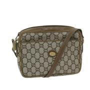 Pre-owned Leather gucci-bags Gucci Vintage , Beige , Dames