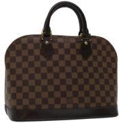 Pre-owned Canvas handbags Louis Vuitton Vintage , Brown , Dames