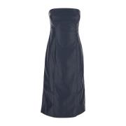 Gevlochten Midi Jurk Rotate Birger Christensen , Blue , Dames