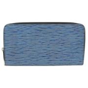 Pre-owned Canvas wallets Louis Vuitton Vintage , Blue , Dames