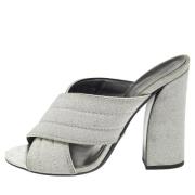 Pre-owned Fabric sandals Gucci Vintage , Gray , Dames