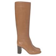 Pre-owned Leather boots Chloé Pre-owned , Brown , Dames