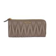 Pre-owned Leather clutches Miu Miu Pre-owned , Brown , Dames