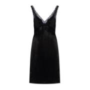 Zijden jurk Saint Laurent , Black , Dames