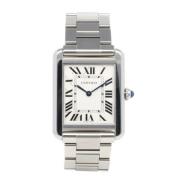 Pre-owned Stainless Steel watches Cartier Vintage , Gray , Dames