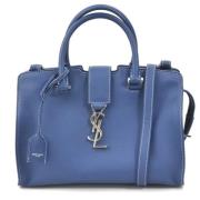 Pre-owned Fabric handbags Yves Saint Laurent Vintage , Blue , Dames