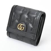 Pre-owned Leather wallets Gucci Vintage , Black , Dames