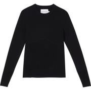 Zwarte Sweaters Jeans Stijl Calvin Klein , Black , Dames