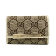 Pre-owned Fabric key-holders Gucci Vintage , Beige , Dames