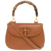 Pre-owned Canvas gucci-bags Gucci Vintage , Brown , Dames