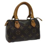 Pre-owned Canvas handbags Louis Vuitton Vintage , Brown , Dames